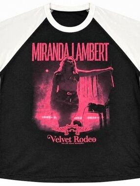 Miranda Lambert Velvet Rodeo Las Vegas Residency Raglan Concert Shirt
